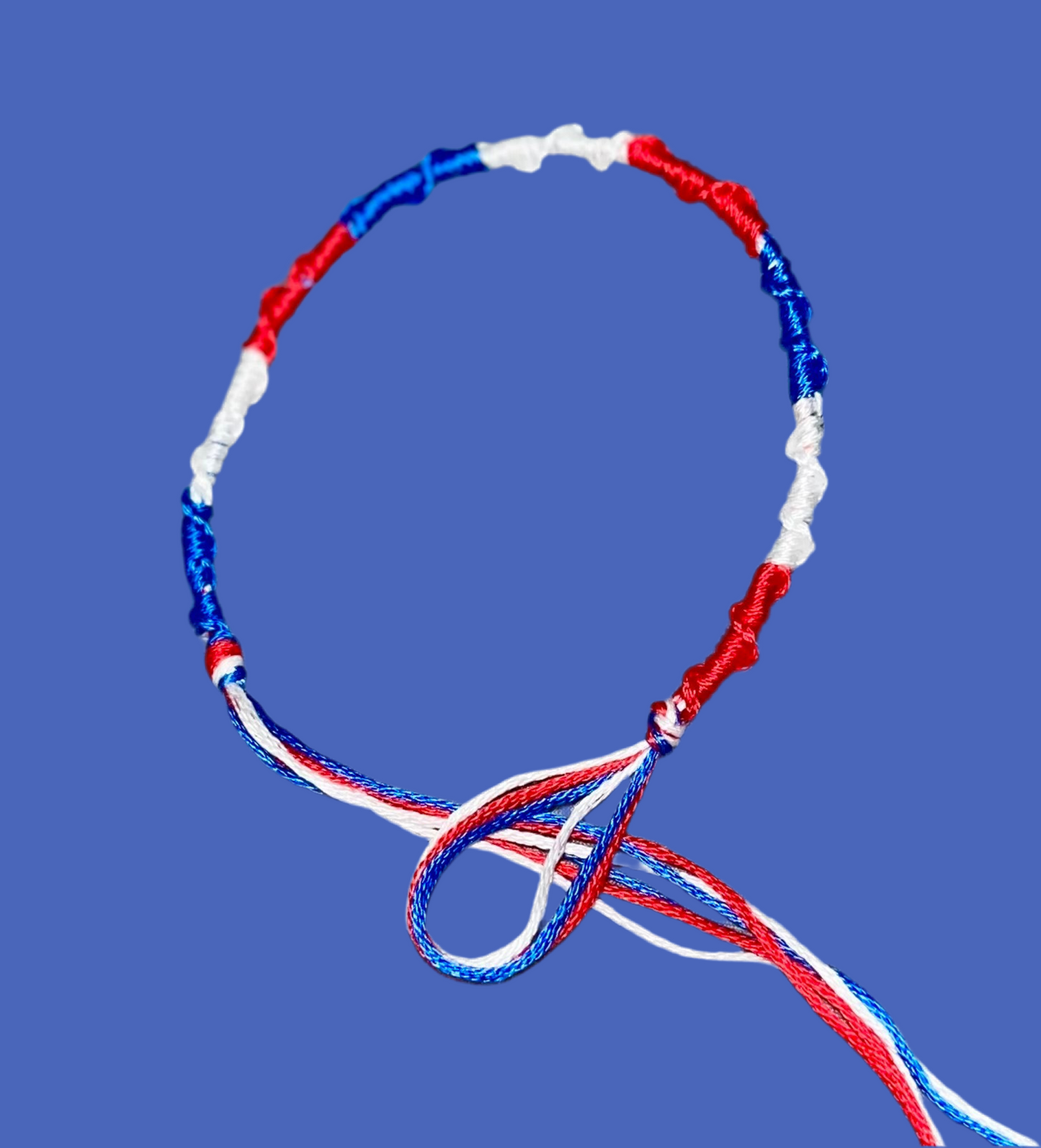 Americana Spiral Friendship Bracelet